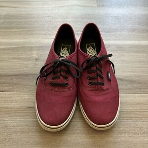 Vans - Burgundy Canvas Sneakers